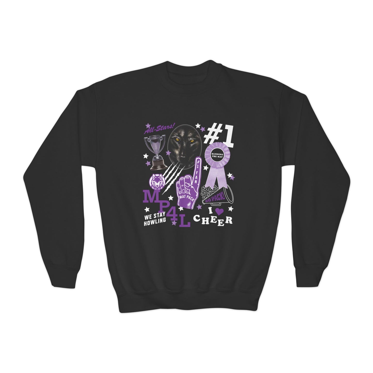 Mat Pack Cheer Team Spirit Crewneck (Youth)